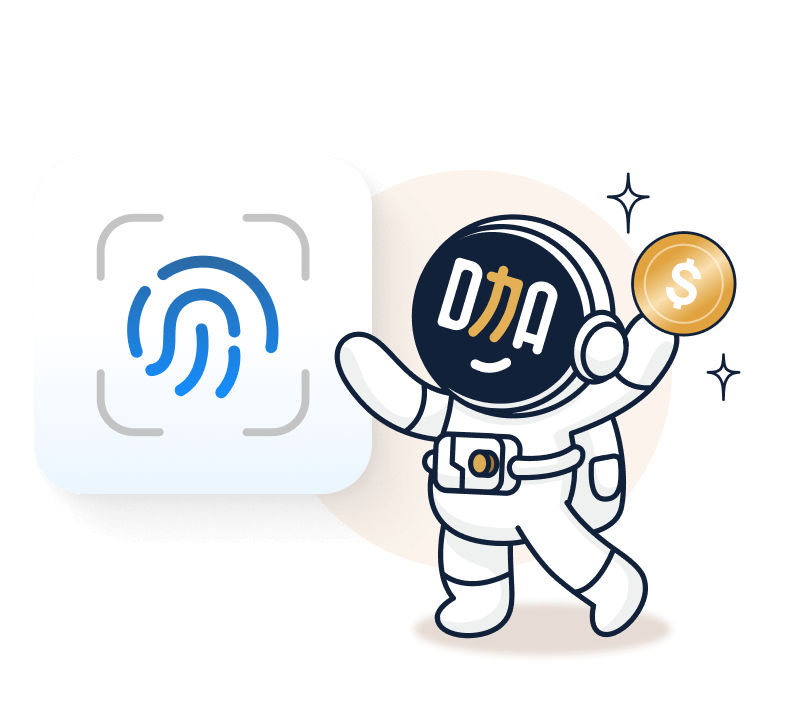 線上刷卡用大咖 DACARD APP 生物辨識(FIDO)進行驗證，享 NT$50 刷卡金